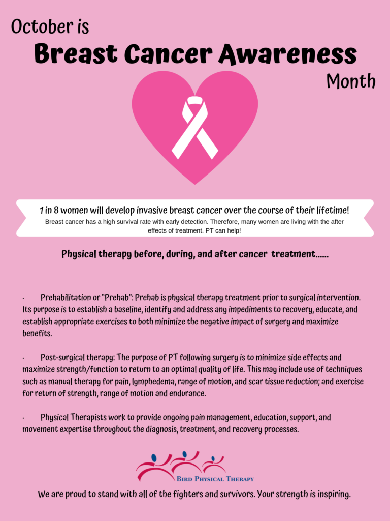 Breast Cancer Awareness - Bird Physical Therapy